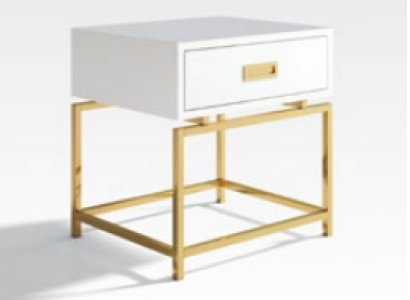 Bedside table night cabinet Chest of drawers decorative side table console high gloss gold