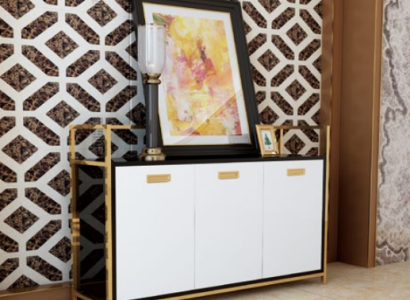 Design Chest of drawers Wardrobe Luxury stainless steel Chests of drawers Wardrobe Decorative Shelf
