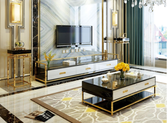 Modern design living wall living room sideboard TV cabinet shelf + sides