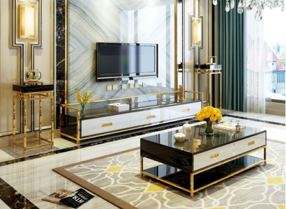 Modern design living wall living room sideboard TV cabinet shelf + sides