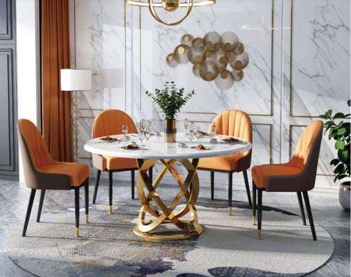 High-quality Living room Round Tables - Round Designer stainless steel Table