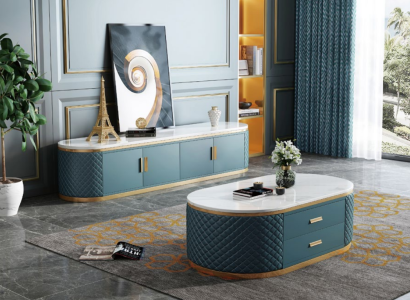 Sideboard Low Board Side Wardrobe Living Room Sideboard Coffee table 2 pieces. set
