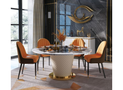 Luxury Dining table Round Dining Tables Rotating Living Dining room Round Table