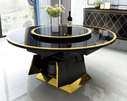 Design Dining Room Chair Set Metal Tables Armchair 6x Chairs + Table Suite