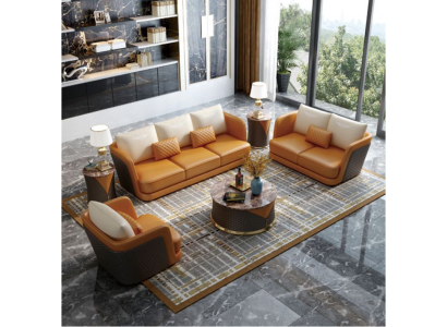 Noble luxury class living room set suite sofa couch upholstery 6 pieces.