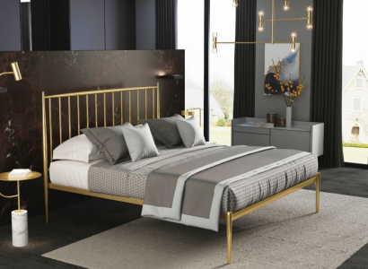 Italian Leather Designer Furniture Bed Double Bedroom 180x200cm