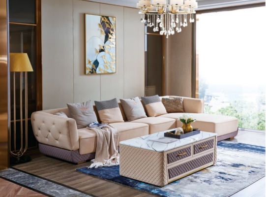 Corner sofa Sofa Couch Upholstery Corner Seat Living landscape Suite 2pcs.