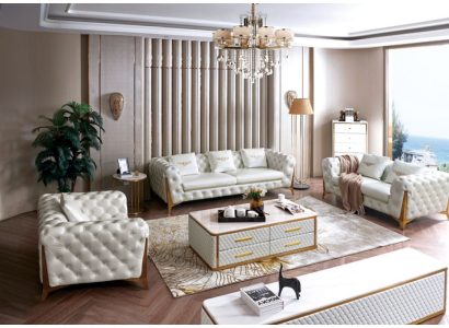 Italian Luxury Furniture Living room Seat 3+2+1 Sofa set Furniture Couch