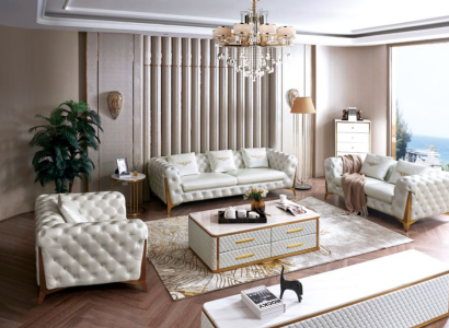 Luxury Chesterfield Sofa set 3+2+1 Seater Furniture Couch