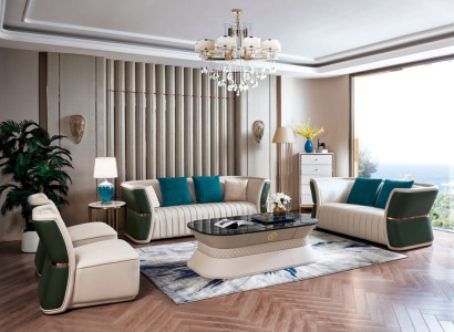 Complete Set Sofa set 3+2+1+1 Seater Design Sofa Couch Living landscape