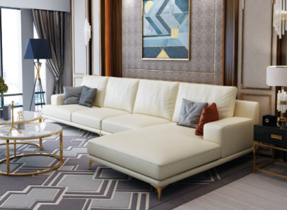 Suite Designer Sofa Couch Corner sofa with Stool Upholstery Living landscape