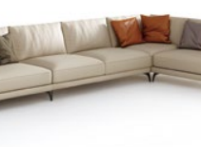 Living landscape L-shape Corner sofa Couch Design Upholstery Leather Suite Sofa