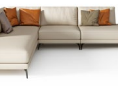 Corner sofa Upholstery Suite Living landscape decor L-shape designer sofa couch
