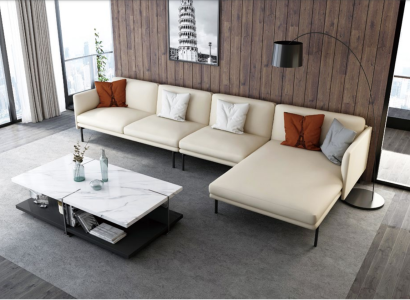 Corner sofa Sofa Couch Upholstery Living landscape Corner Sofas Deco Suite L-shape