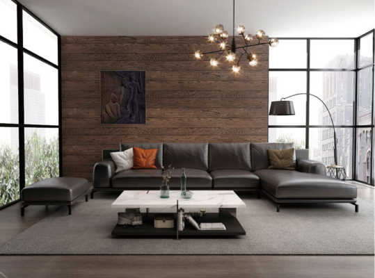 Suite Sofa Designer Couch Corner sofa with Stool Upholstery Living landscape