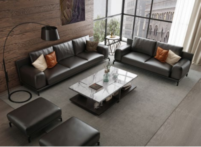 Italian luxury furniture sofa set 3+2 + stool furniture couch sofa 3 pieces.