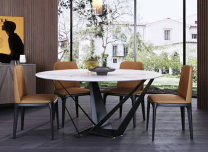 Round luxury dining table designer dining tables 130cm conference round tables