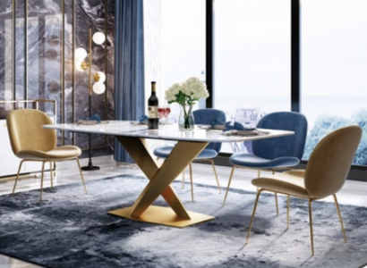 Dining table + 4x Chairs Chair Dining room Set Modern Dining set Table Tables