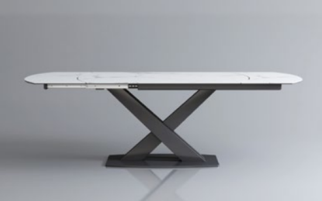 Modern wooden table dining table table wood tables 120/180 cm dining room extendable
