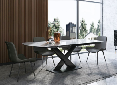 Dining room set Table 4x Chairs Seating group Dining set Dining room garnitur