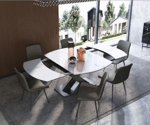 Dining room set Table 4x Chairs Seating group Dining set Dining room garnitur