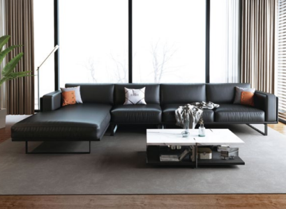Modern Sofa Corner suite L-shape Upholstery Seat Corner Couch Leather Sofa Sofas