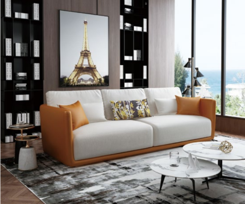High class Living room Designer Furniture 4 Seater Couch Big XXL Sofa