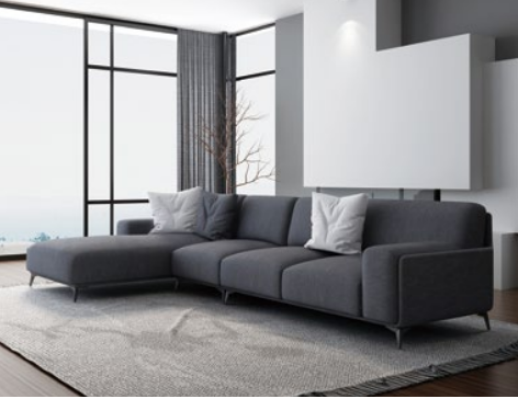 Living landscape Corner sofa L-shape Couch Seat Upholstery Set Suite Modern