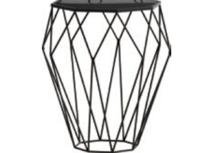 Luxury Metal stainless steel Glass Round Side table Designer Living room
