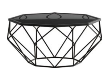 Italian style Furniture stainless steel Coffee table Sofa Glass Tables Order table