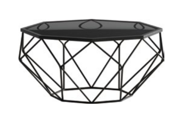 Design coffee table with side table 2 pieces. Set of stainless steel table sofa tables