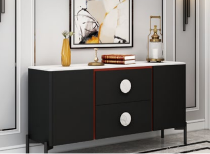 Designer Italian Chest of drawers Sideboard Wardrobe Shelf Metal Luxury Living
