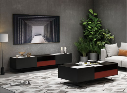 Italian designer furniture 3 pieces. Set Chest of drawers + Coffee table + TV cabinet