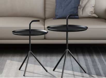 Set 2x Coffee table Decorative Coffee table Side table Designer Living room table