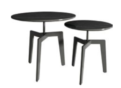 Set of 2x decorative coffee table coffee table side table designer living room table
