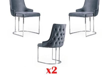 Chairs Dining room Suite 2x Chair Soft Chair Italian style