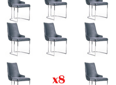 Dining room Chairs Dining set Suite 8x Chair Set Group Chesterfield
