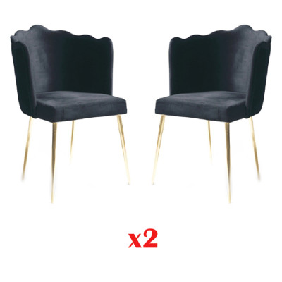Dining room Suite Italian Luxury Furniture Chair Set 2X Chairs Group