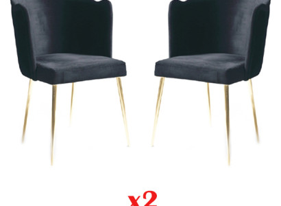 Dining room Suite Italian Luxury Furniture Chair Set 2X Chairs Group