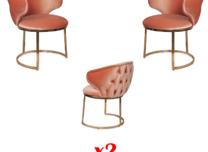 Group 2x Chairs new Dining room Suite Upholstery new Design Armchair Set