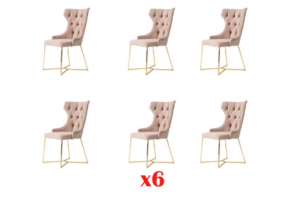 Lehn Chair Restaurant Industry 6x Design Chairs Seat Upholstery Set Chesterfield
