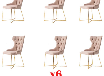 Lehn Chair Restaurant Industry 6x Design Chairs Seat Upholstery Set Chesterfield