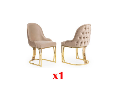 Dining room Chairs Wood Luxury Chair Beige Living room Italian style