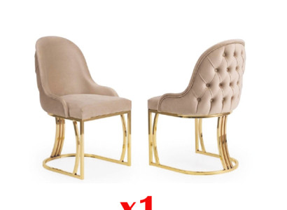 Dining room Chairs Wood Luxury Chair Beige Living room Italian style
