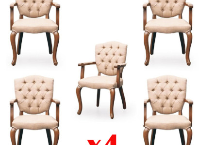 Dining room Chair Suite Armchair Design 4 Chairs Group Set Upholstery new