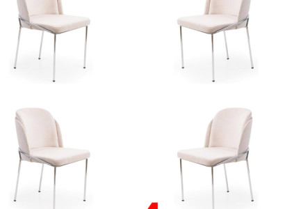 Chair 4X Chairs Group Suite Dining room Armchair Italian style