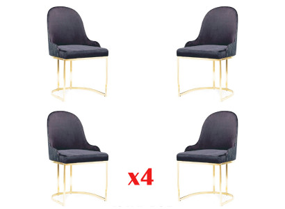 Suite Seat Upholstery Wood 4x Chairs Furniture new Dining room Kitchen Group