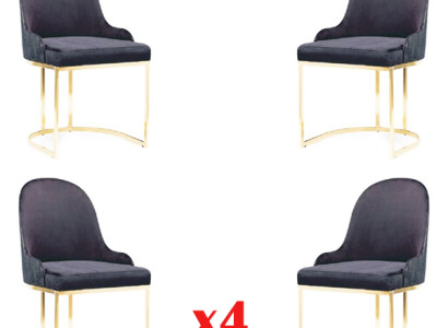 Suite Seat Upholstery Wood 4x Chairs Furniture new Dining room Kitchen Group