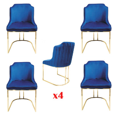 Dining Chair Room Set Seating Set 4x Chairs Modern Upholstery Design new