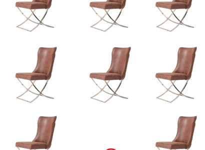 Upholstered Chair Suite Group Armchair Chair 8 Chairs Dining Room Club
